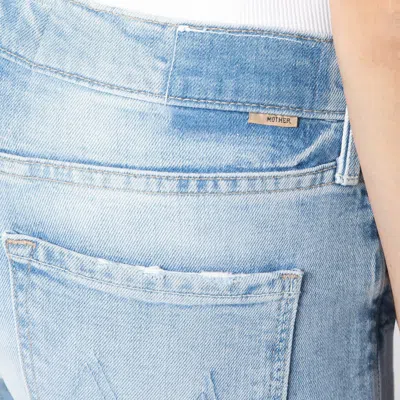 Mother Washed Jeans Smarty Pants In Light Blue