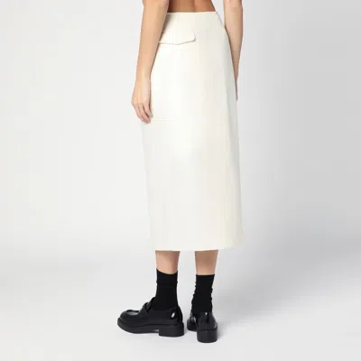 Margaux Lonnberg White Jagger Midi Skirt In White