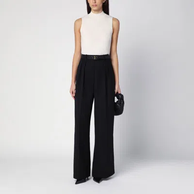 Calvin Klein Ribbed Wool Waistcoat In White