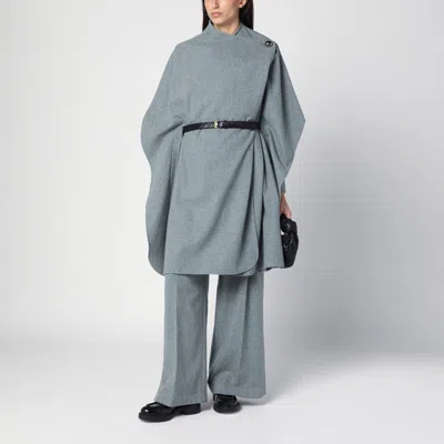 The Garment Wool-blend Cape In Grey