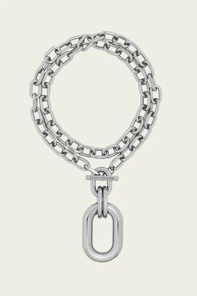 Rabanne Xl Link Pendant In Silver