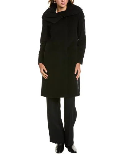 Cinzia Rocca Icons Medium Wool & Cashmere-blend Coat In Black