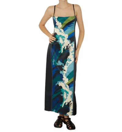 Alemais Wave Midi Dress In Blue In Blue