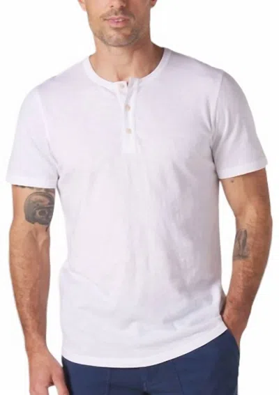 The Normal Brand Legacy Jersey Henley In White