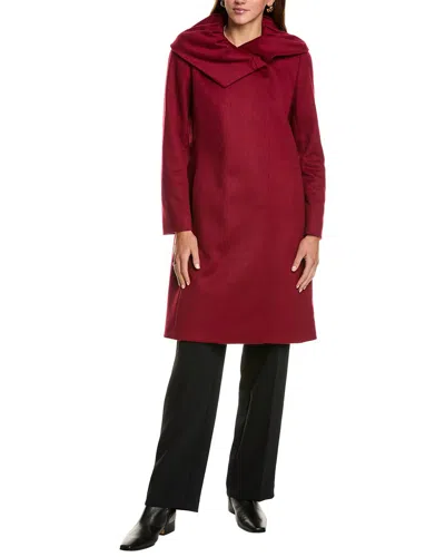 Cinzia Rocca Icons Medium Wool & Cashmere-blend Coat In Red
