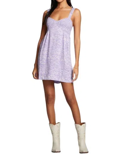 Saltwater Luxe Iris Tiger Mini Dress In Purple In Pink
