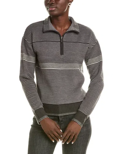 Meister X Fera Bonnie Wool-blend 1/2-zip Sweater In Grey