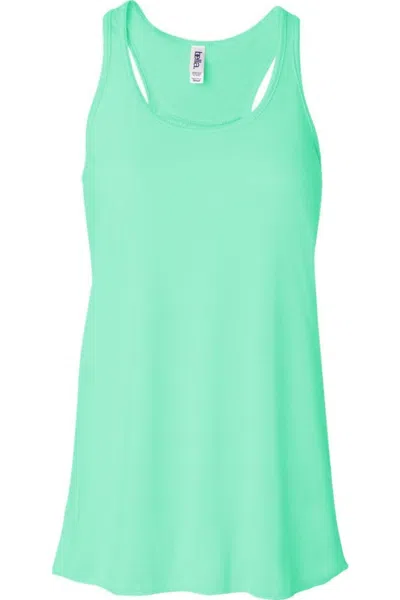 Bella+canvas Women´s Flowy Racerback Tank In Green
