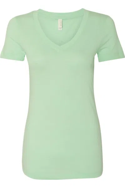 Next Level Women´s Ideal V-neck T-shirt In Green