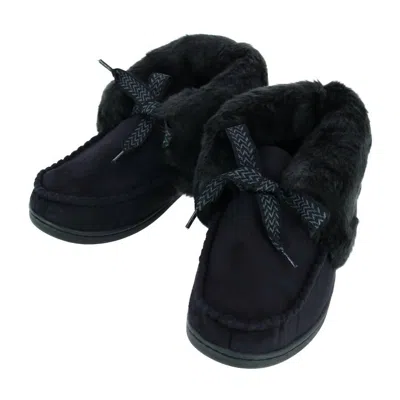 Isotoner Women's Microsuede Nelly Moc Bootie In Black In Black