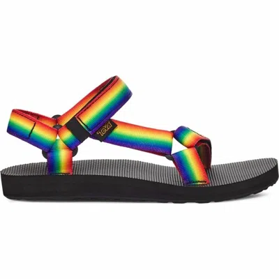 Teva Womens Cushioned Footbed Adjustable Slingback Sandals In Multi
