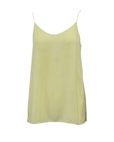Theory Easy Slip Camisole Top In Yellow Viscose In Yellow