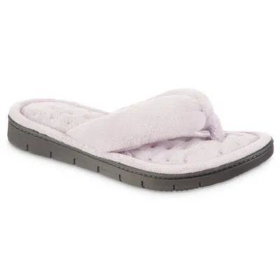 Isotoner Women's Recycled Aster Thong Slipper In Thistle In Purple
