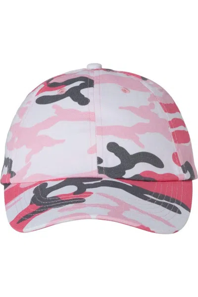 Valucap Adult Bio-washed Classic Dads Cap In Multi