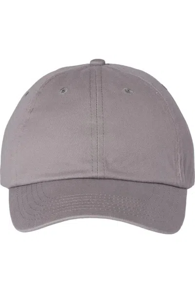 Valucap Adult Bio-washed Classic Dads Cap In Grey