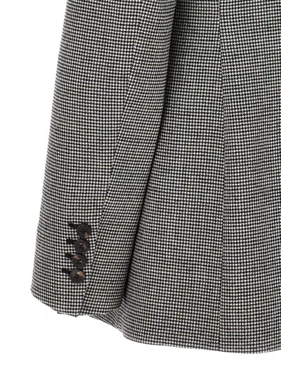 Alberto Biani Houndstooth Blazer In Multicolor
