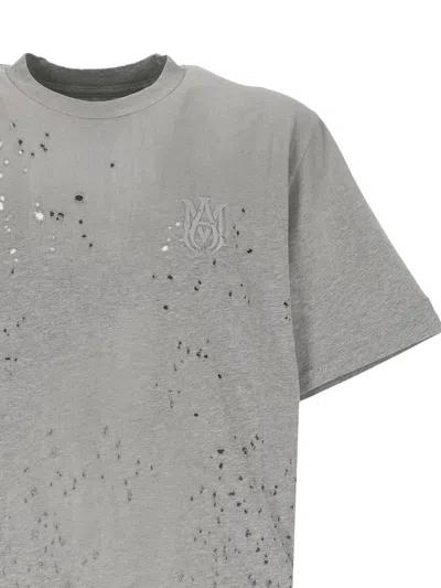 Amiri Man T-shirt Grey Size L Cotton In Gray