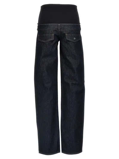 Coperni Blue Jeans With Stretch Waist In Denim Woman In Blue