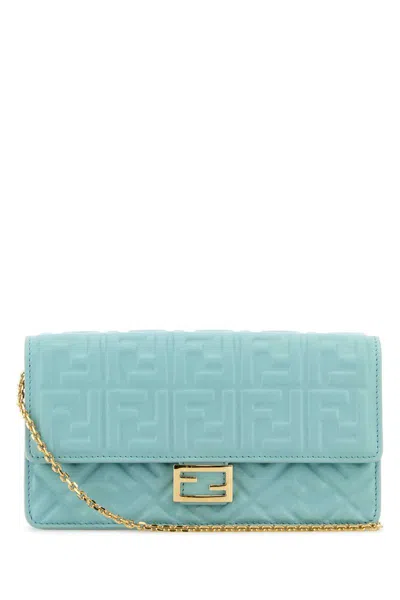 Shop Fendi Wallets In Blue