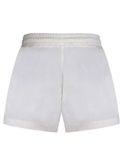 Shop Moncler Shorts In White