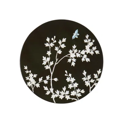 Addison Ross Ltd Uk Black Chinoiserie Coasters - Set Of 4 - Limited Edition
