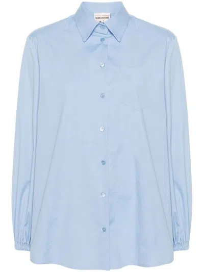 Shop Semicouture Jaime Shirt Clothing In Blue