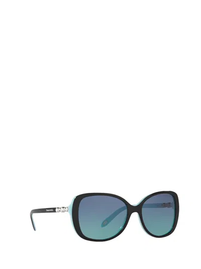 Shop Tiffany & Co . Sunglasses In Black On Tiffany Blue