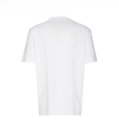 Versace Medusa Milano Embroidered Crewneck T-shirt In White