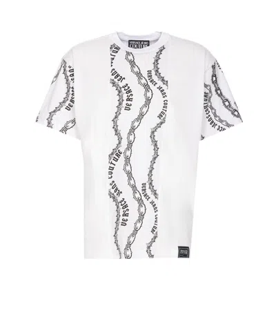 Shop Versace Jeans Couture T-shirts And Polos In White