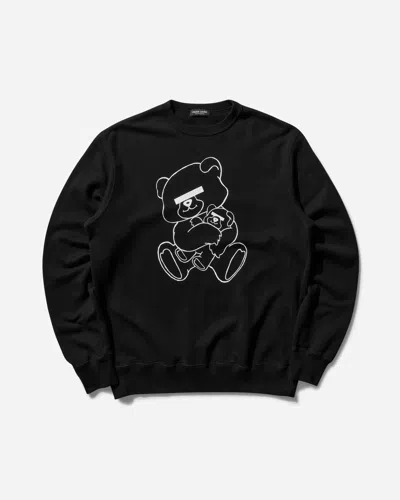 Undercover Men S Teddy Bear Signature Crewneck Sweatshirt In Black