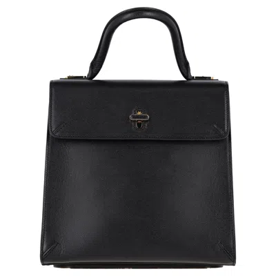 Charlotte Olympia Bogart Top Handle Bag With Gloves In Black Leather In Black