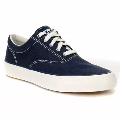 Keds Women's Anchor Sneaker In Solid Navy In Blue