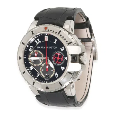 HARRY WINSTON PROJECT Z2 OCEAN DIVER 410-MCA44WZ MEN'S WATCH IN 18KT WHITE GOLD 
