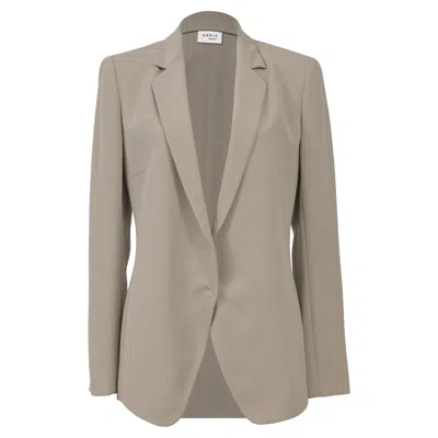 Akris Punto Single-breasted Blazer In Beige Viscose In Beige