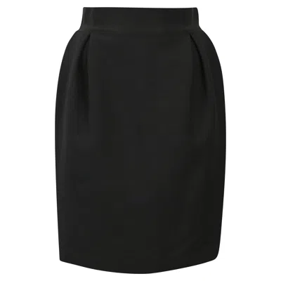 Giambattista Valli Mini Pencil Skirt In Black Wool In Black