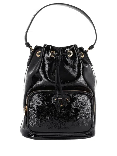 Prada Borsa A Secchiello Duet In Naplak Nero Donna In Black