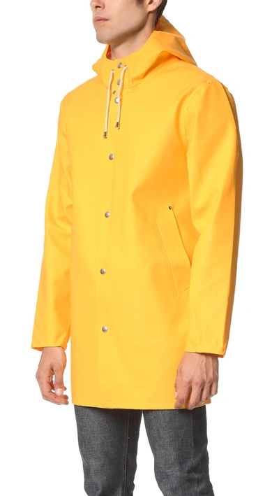 Stutterheim Full-length Jacket In Yellow