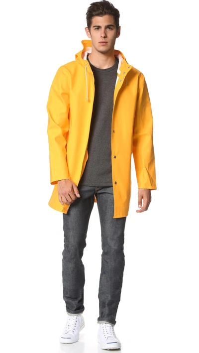 Stutterheim Full-length Jacket In Yellow