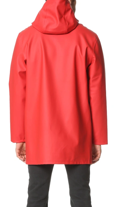 Stutterheim Full-length Jacket In Red