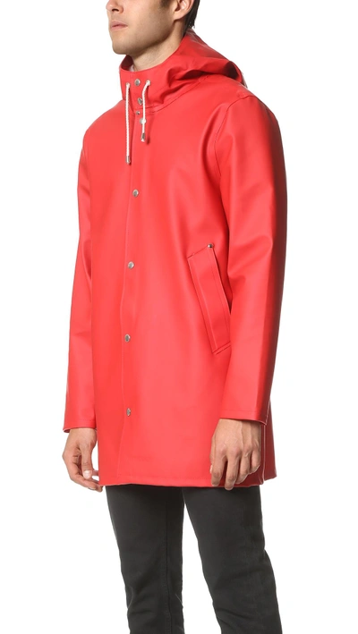 Shop Stutterheim Stockholm Raincoat In Red