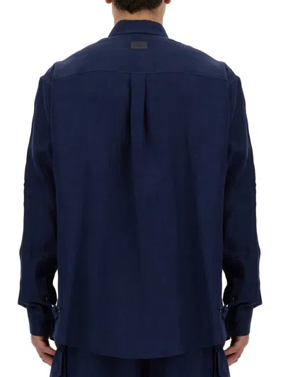 Dolce & Gabbana Shirt With Pockets In Blue
