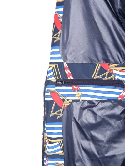 Dolce & Gabbana All Over Print Bomber Jacket In Blue