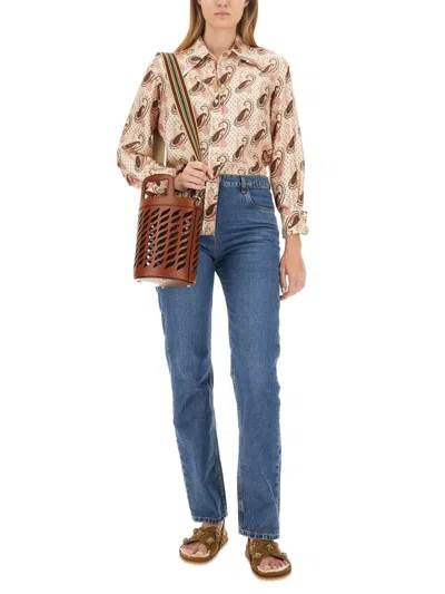 Etro Bag With Logo In Multicolor