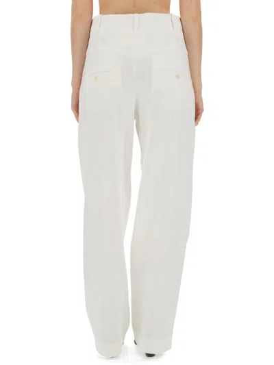 Isabel Marant Woman Pants Off White Size 4 Cotton In White