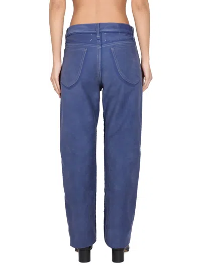 Maison Margiela Straight-leg Distressed Jeans In Blue