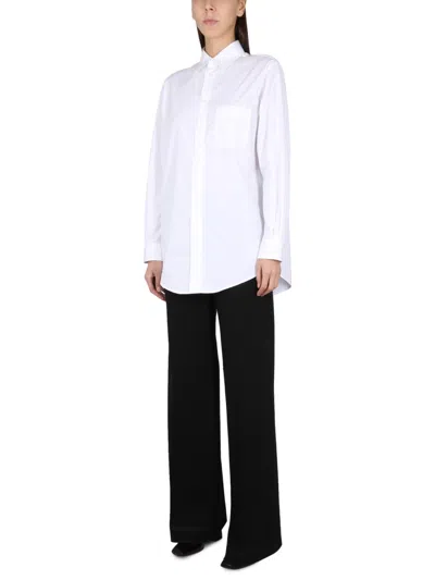 Maison Margiela White Oxford Shirt In White
