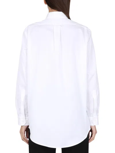 Maison Margiela White Oxford Shirt In White