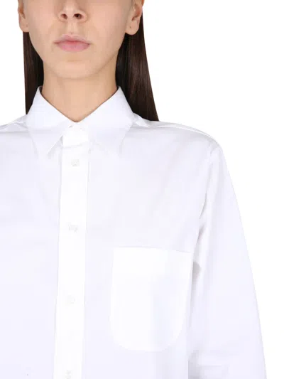 Maison Margiela White Oxford Shirt In White