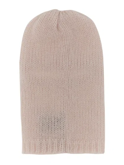 Raf Simons Logo Knit Balaclava Soft Texture In Pink