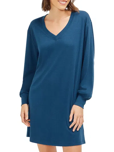 Three Dots V Neck T Shirt Dress In Multi